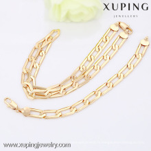 63490-Xuping Bijoux en gros de mode Ensemble de bijoux en or
